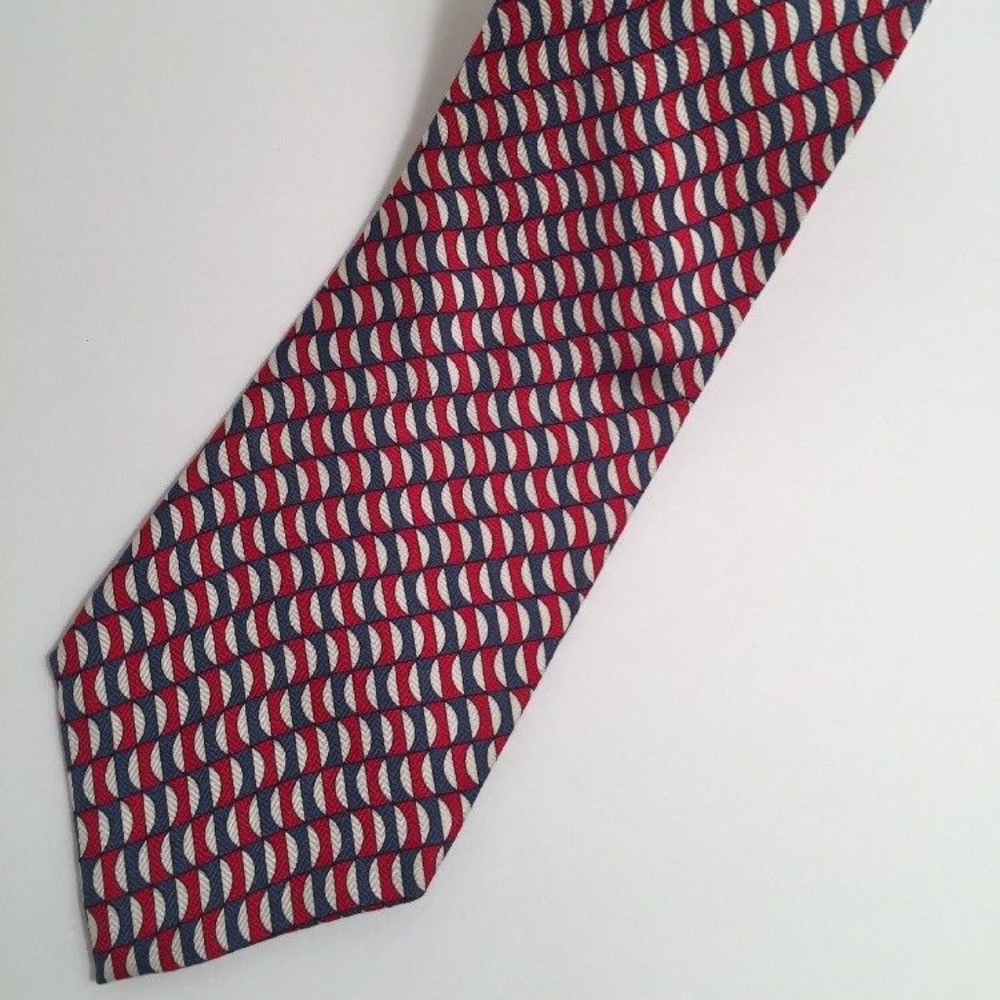 Vintage Wembley Necktie Tie Men's Red And Blue 100